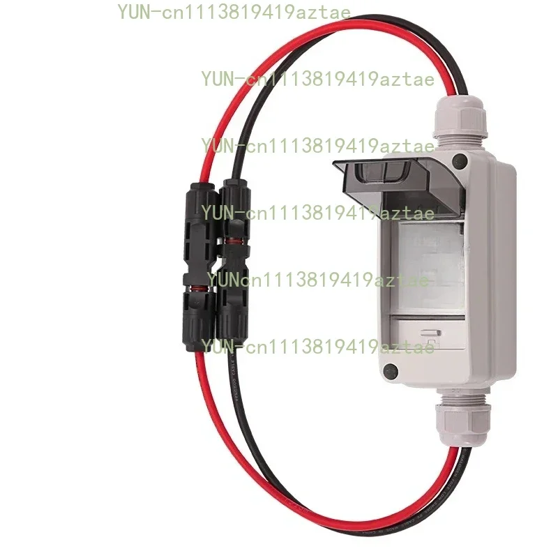 DC PV Disconnect Switch Box with DC 600V 63A MCB IP65 HT 2Ways Waterproof Box 1 in 1 out Solar photovoltaic PV Combiner Box