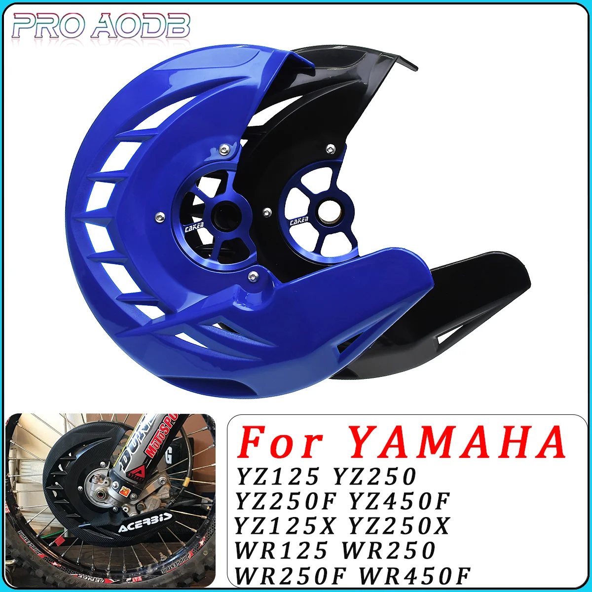 Motocross Front Brake Disc Guard Cover Protector For YAMAHA YZ125 250 YZ250F YZ450F YZ125X YZ250X WR125 250 250F 450F 2002-2023