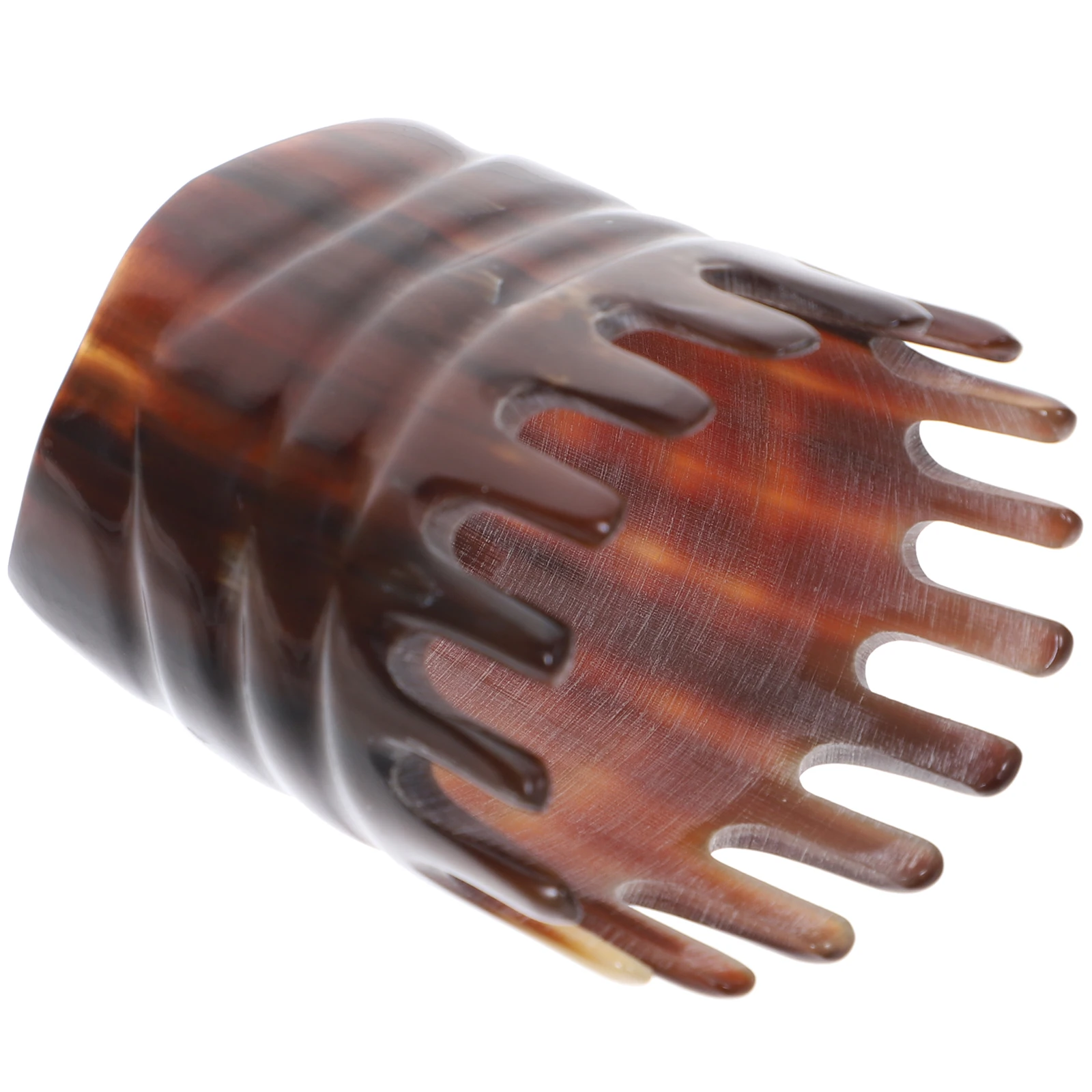 

Массажная расческа с рогом, акупунктурный массажер для кожи головы, натуральные антистатические волосы, широкие зубы, стимулирующие кровообращение, практичность, долговечность