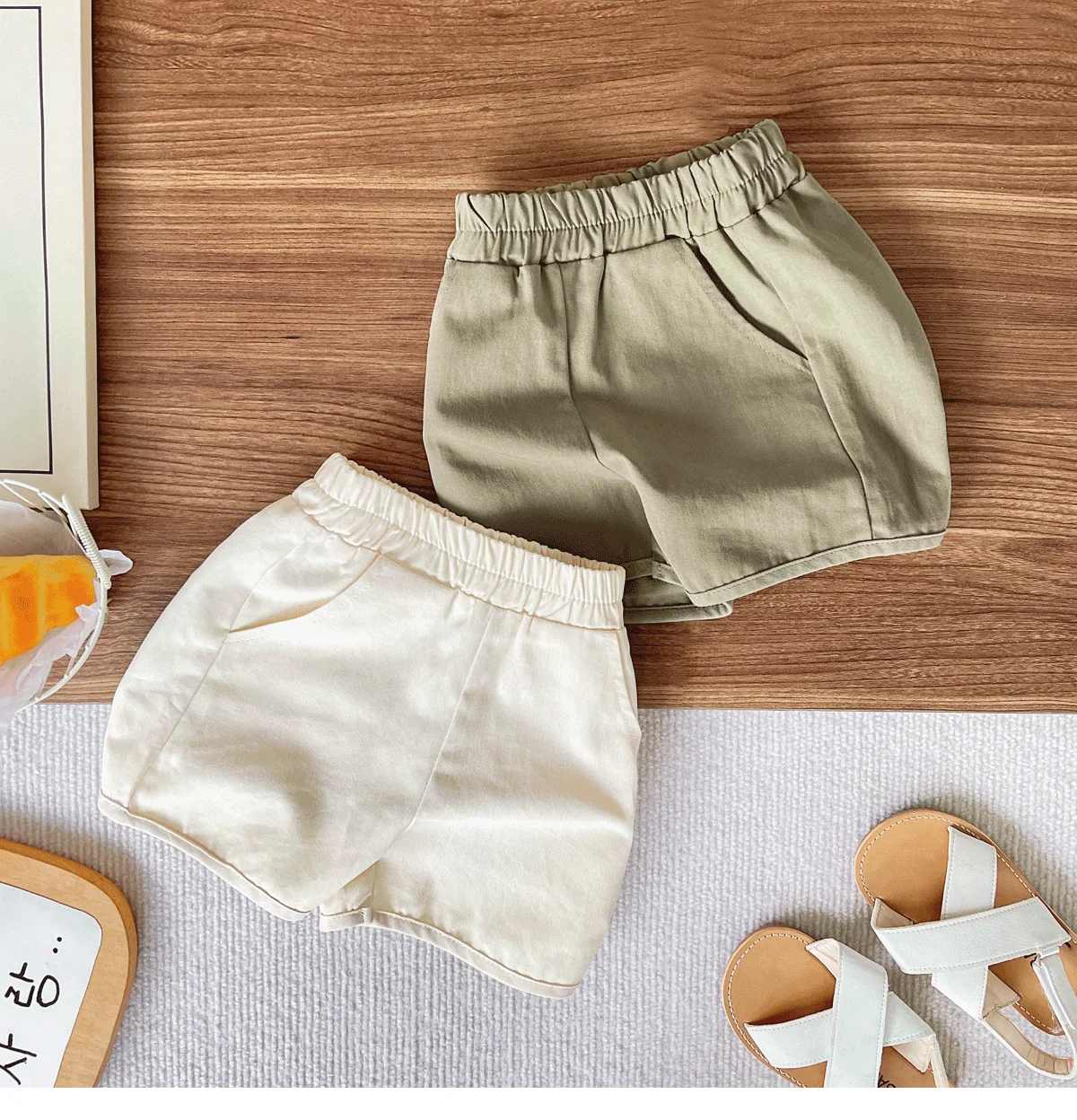 

(1-5 лет) базовые детские шорты, новинка лета 2024, корейские повседневные детские штаны в стиле Ins для мальчиков и девочек, модная одежда