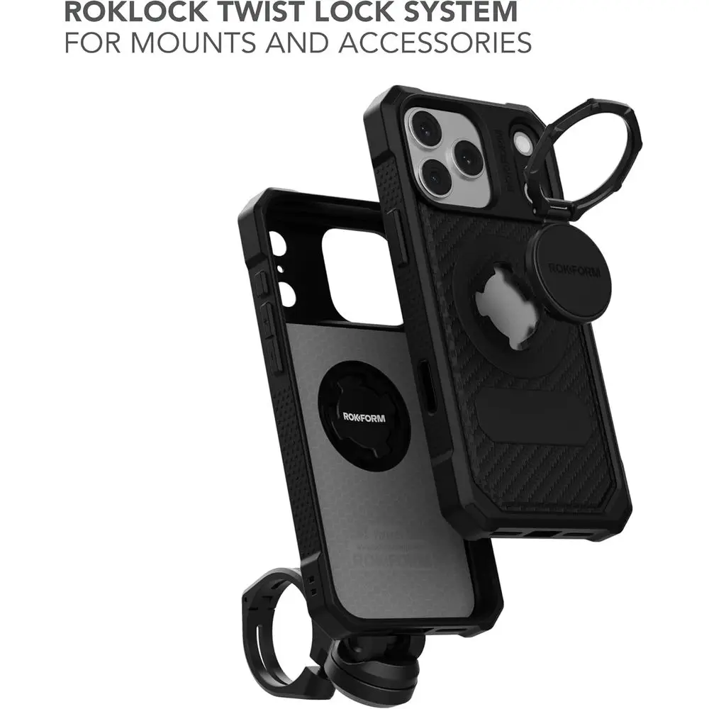 Robuuste hoes compatibel met iPhone 17 Pro Max, magnetische hoes (zwart)