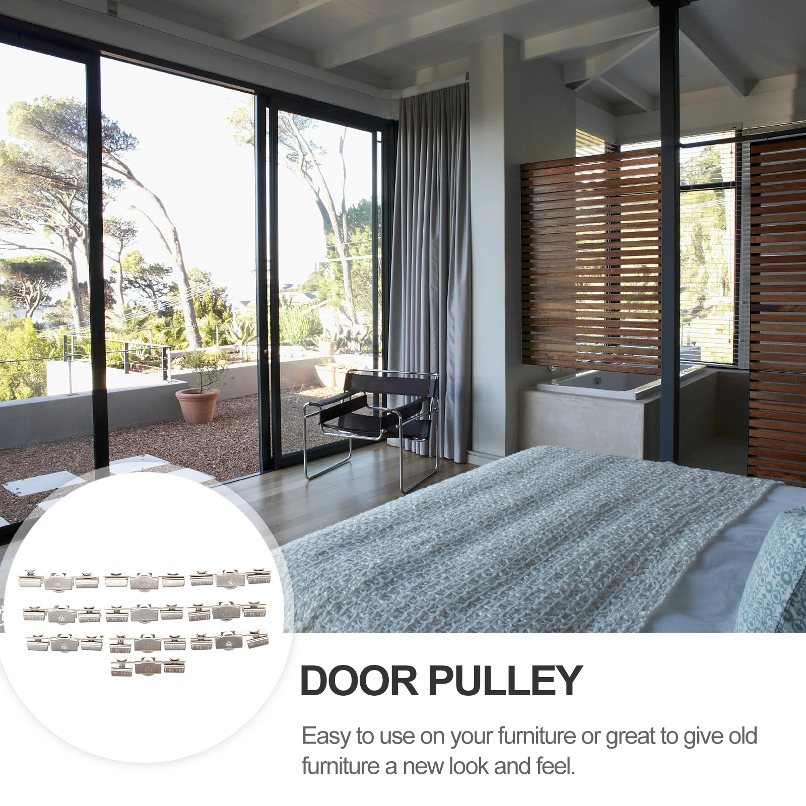 

10Pcs Sliding Wheel Pulley for Glass Doors Easy Installation No Scratches Save Time Efforts Sliding Wheel Door Roller