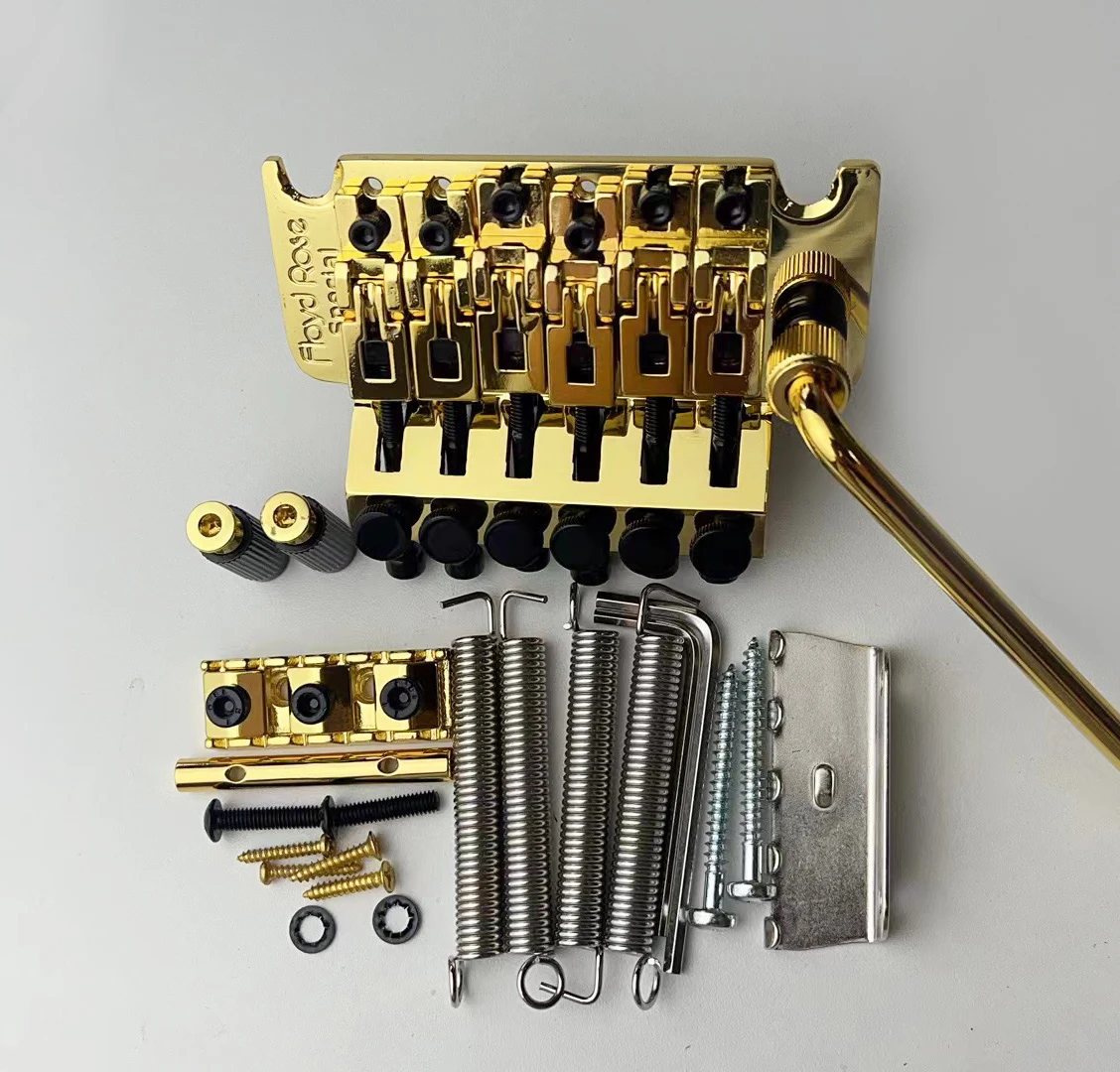 

1 Set Gold Original Genuine Japan Guitar Tremolo System Bridge With 43MM/42MM Nut 1 Set