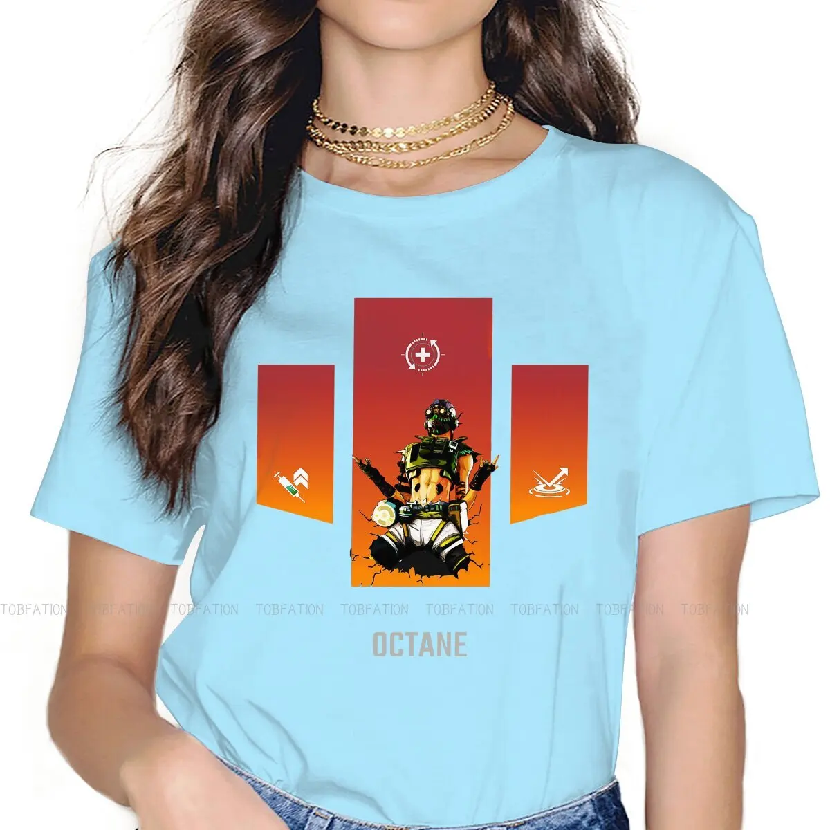 Apex legends Star Warrior Game TShirt for Woman Girl Octane  Essential Basic Summer T Shirt High Quality New Design Loose