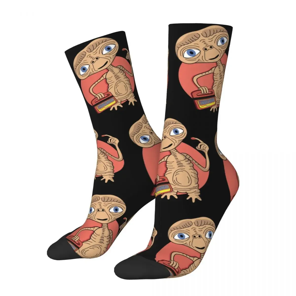 E.T. The Extra-Terrestrial Product Crew Socks Cozy Unique Sport Middle Tube Socks Super Soft for Women's Little Small Gifts