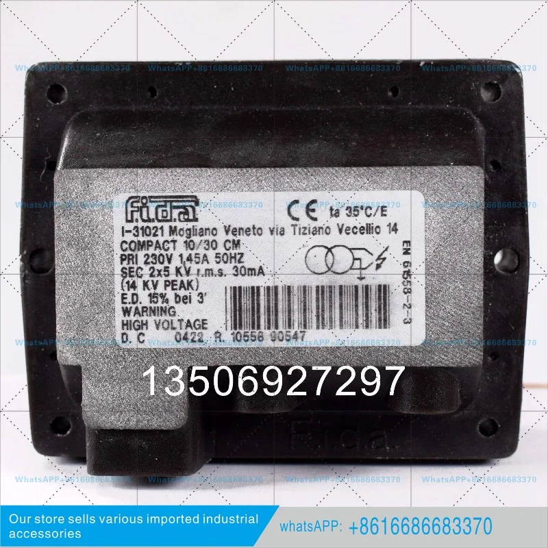 Genuine Feida FIDA single-stage 8KV ignition transformer, ignition high-voltage package double-stage 2 * 5KV MOD.26/48