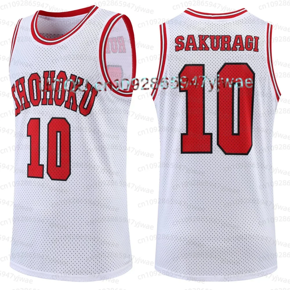 Heiß begehrtes Basketballtrikot, rotes Retro-Anime-Charaktertrikot, atmungsaktives, schnell trocknendes Sport-Tanktop für Herren, Kinder-T-Shirt – Detail 5