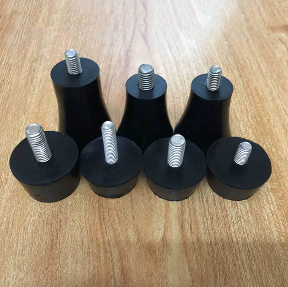 M8M10 Rubber Table and Chair Foot Pad Shock Absorption and Anti Slip Belt Screw Adjustable Support Chair Leg Height Foot Pad
