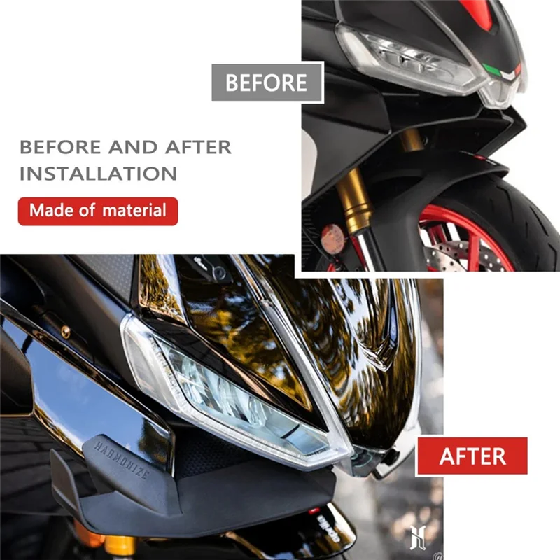 

Motorcycle Winglet Aerodynamic Wing Kit Side Wind Spoiler Side Wind Spoiler For RS660-AD39
