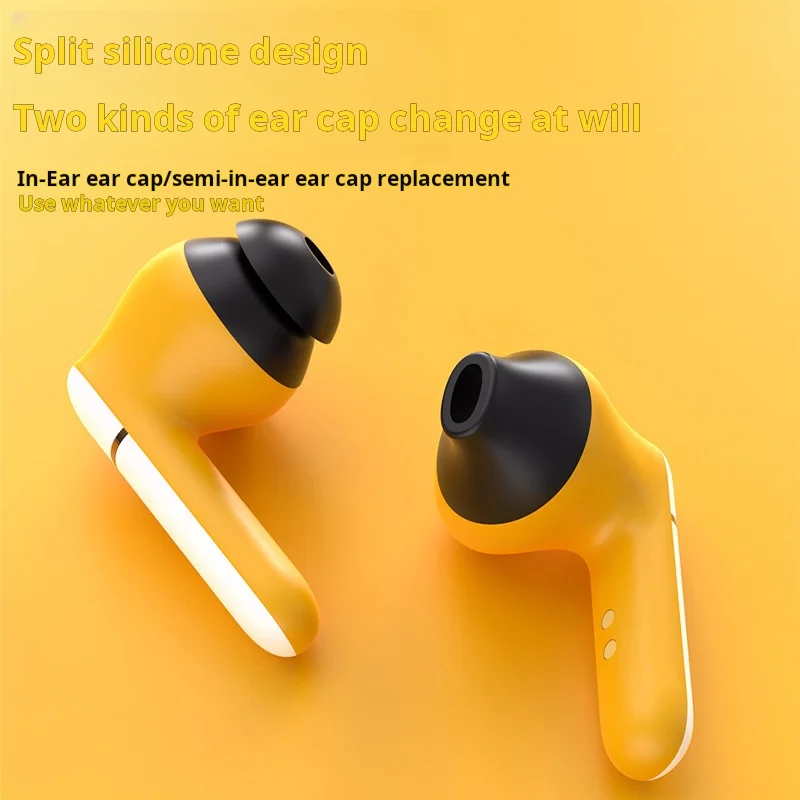 Auriculares inalámbricos tws con bluetooth, modelo de dibujos animados esféricos, F12, de largo alcance, con cancelación de ruido, portátiles, novedad de 2024