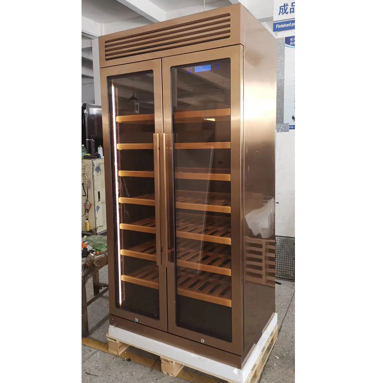 Home Bar And Fridge - Rose Gold Stainless Steel Huge Capacity