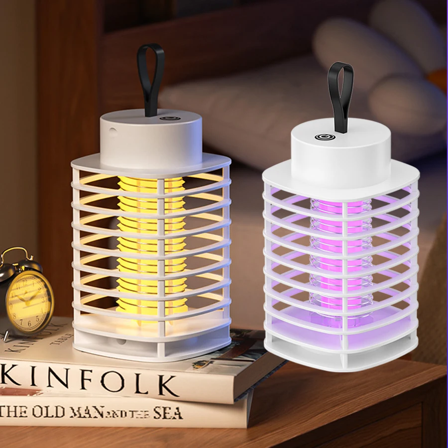 USB 5V Electric Shock Mosquito Killer Lamp Fly Swatter Insect Trap Bug Zapper Killer Bedroom Outdoor Anti Mosquito Repellent