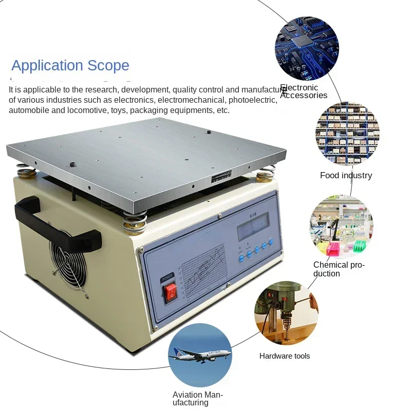 Máquina de prueba de vibración vertical y horizontal de mesa de vibración electromagnética de frecuencia variable; prueba de vibración de tres ejes