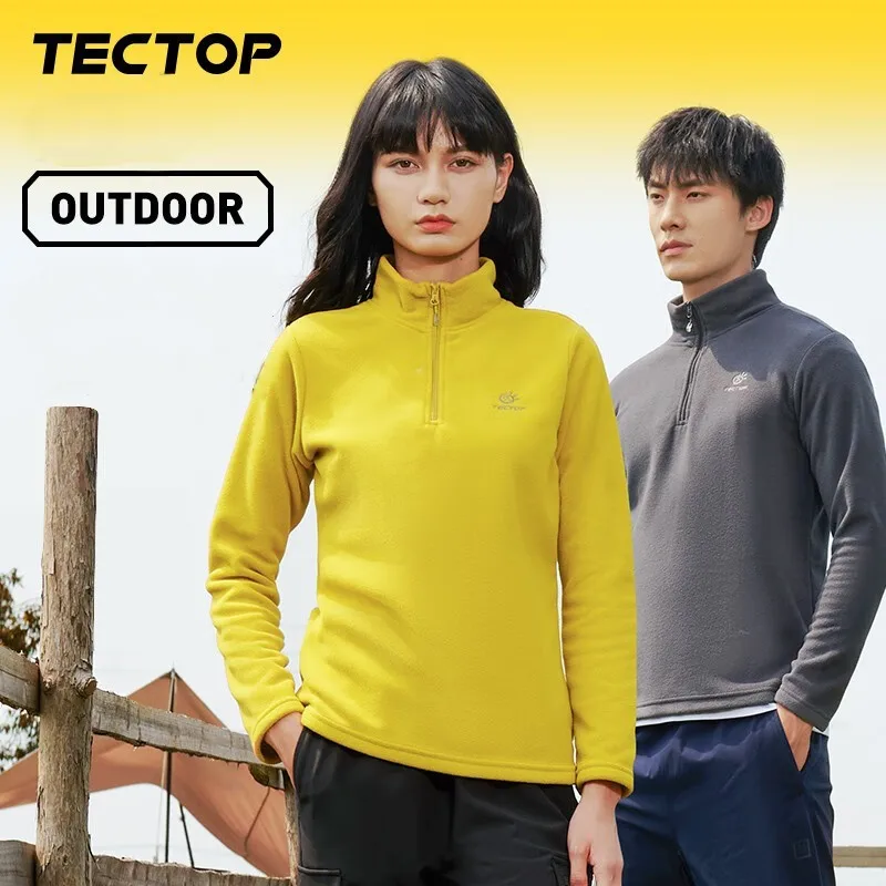 Men And Women Outdoor Sport Fleece Pullover Windproof Keep Warm Soft Comfortable Couple Trekking Camping Climbing Loose Jacket