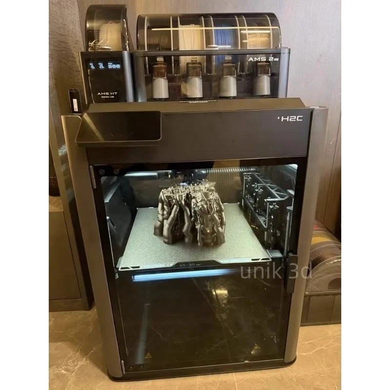 H2C Multi Material 3D Printer with Vortek 7-Nozzle System High Speed Multi Color Production
