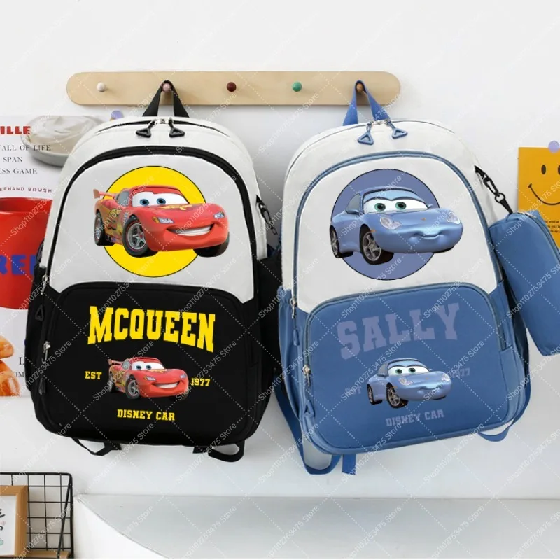 

Lightning McQueen Kids Cute Backpack Pencil Bag Set Disney Cars Cartoon Schoolbag Boy Girl Anime Accessories Knapsack Gifts 2025