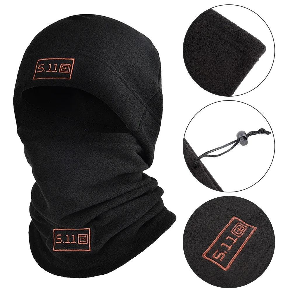 Balaclavas Winter Anti-cold Hat Polar Fleece Thicken Warmth Cap For Men Women Headgear Cycling Windproof Wearm Hat scarf