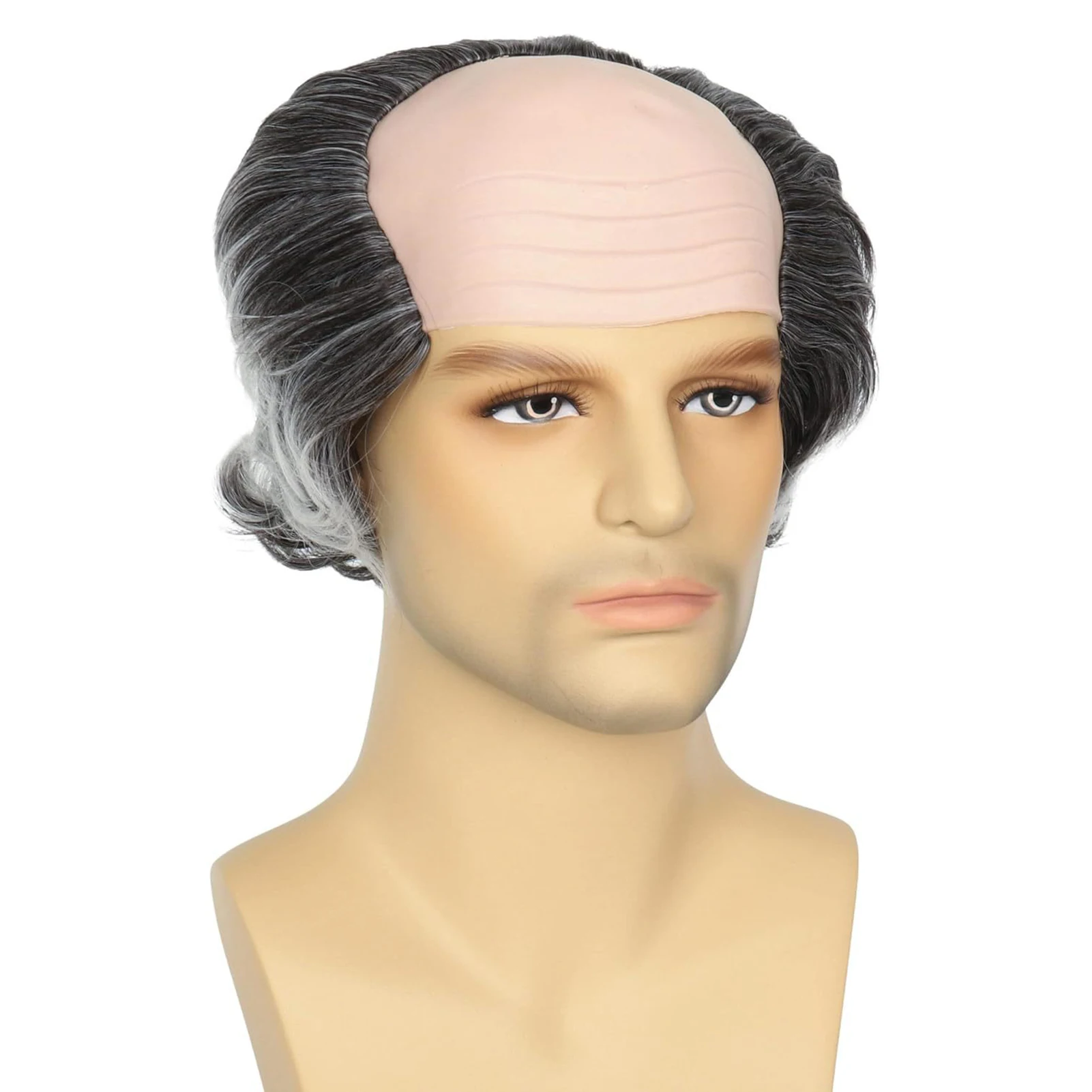 قناع الرجل العجوز الأصلع الواقعي للهالوين، أغطية رأس لجو الهالوين لتزيين الحفلات المنزلية، شحن مباشر من الولايات المتحدة