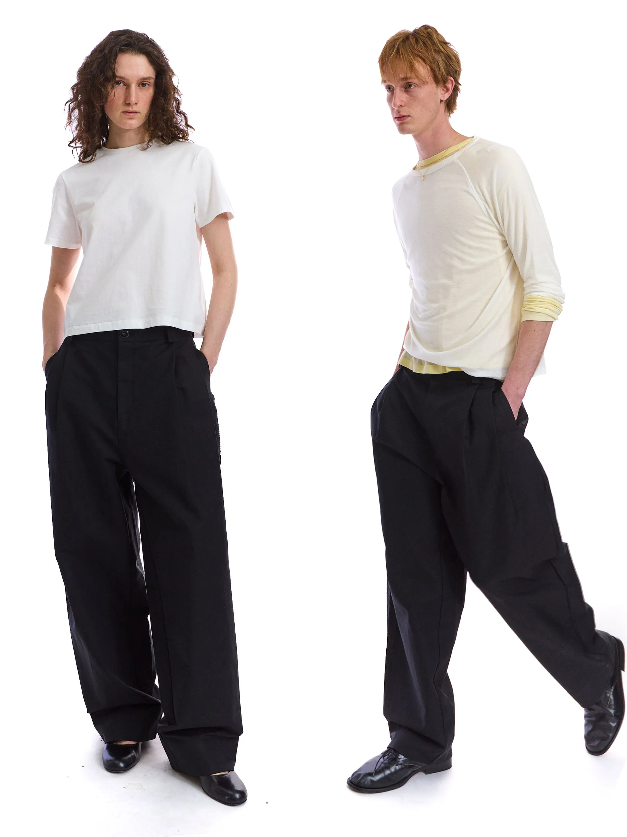 

NEVERSEEZ Casual Trousers Hollow out Embroidery Patchwork Side Seam Cone Shape Women's Premium Pants Cotton Commute Style