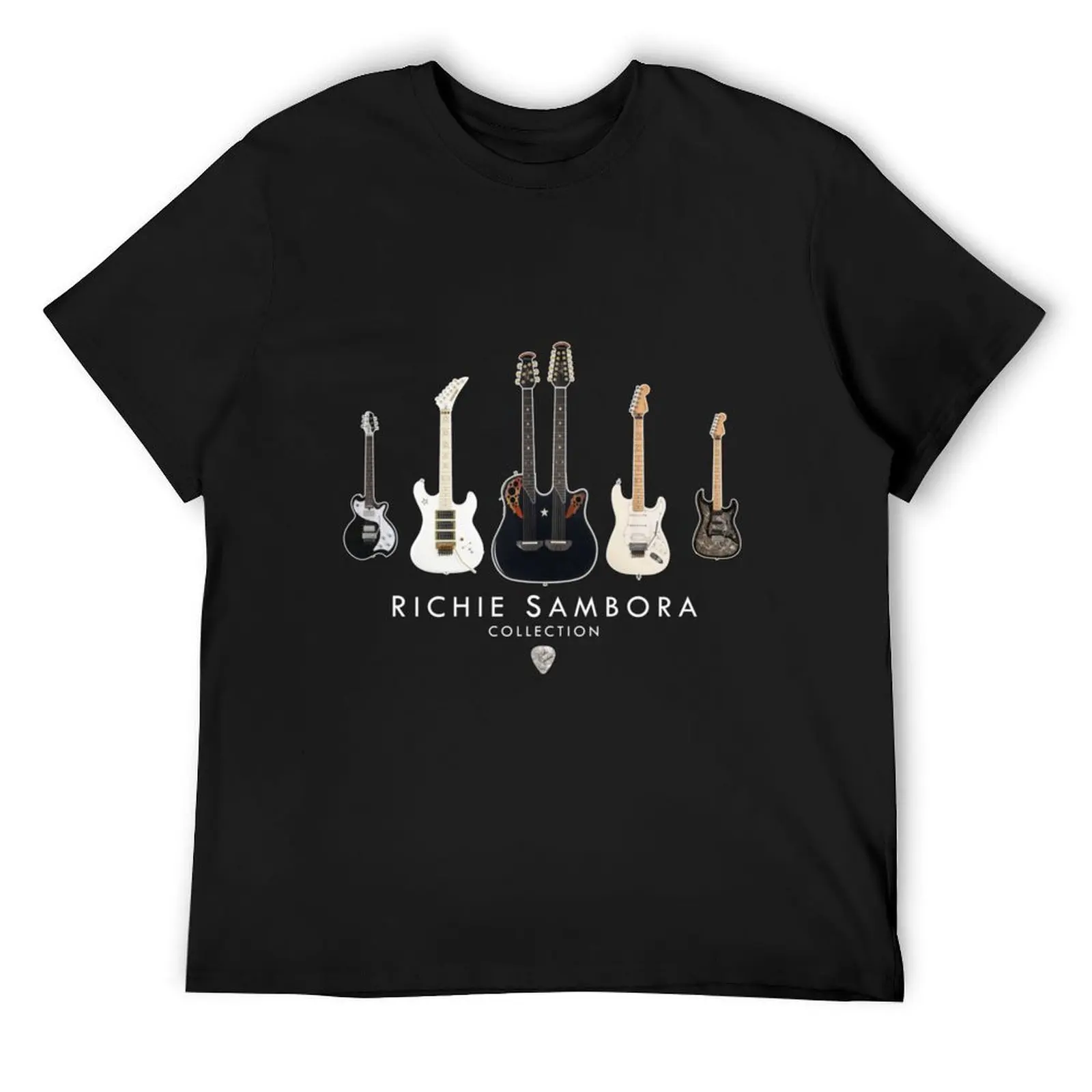 Richie Sambora Guitar Collection| Perfect Gift T-Shirt customizeds Aesthetic clothing graphic shirts t shirts for men cotton