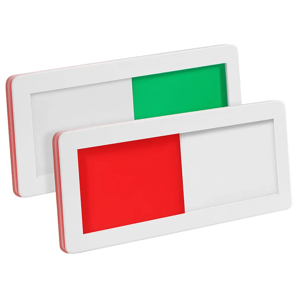 

2pcs PMMA Privacy Door Signage Room Indicator Conference Office Sliding In Use Available Strong Adhesive Sturdy Easy