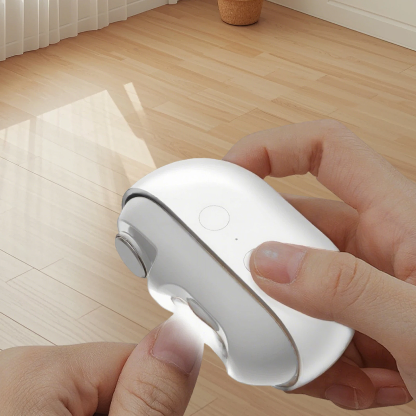 Automatic Fingernail Cutter 2 In 1 Electric Manicure Nail Trimmer with Light Safety Nail Clipper for Children Adult Senior