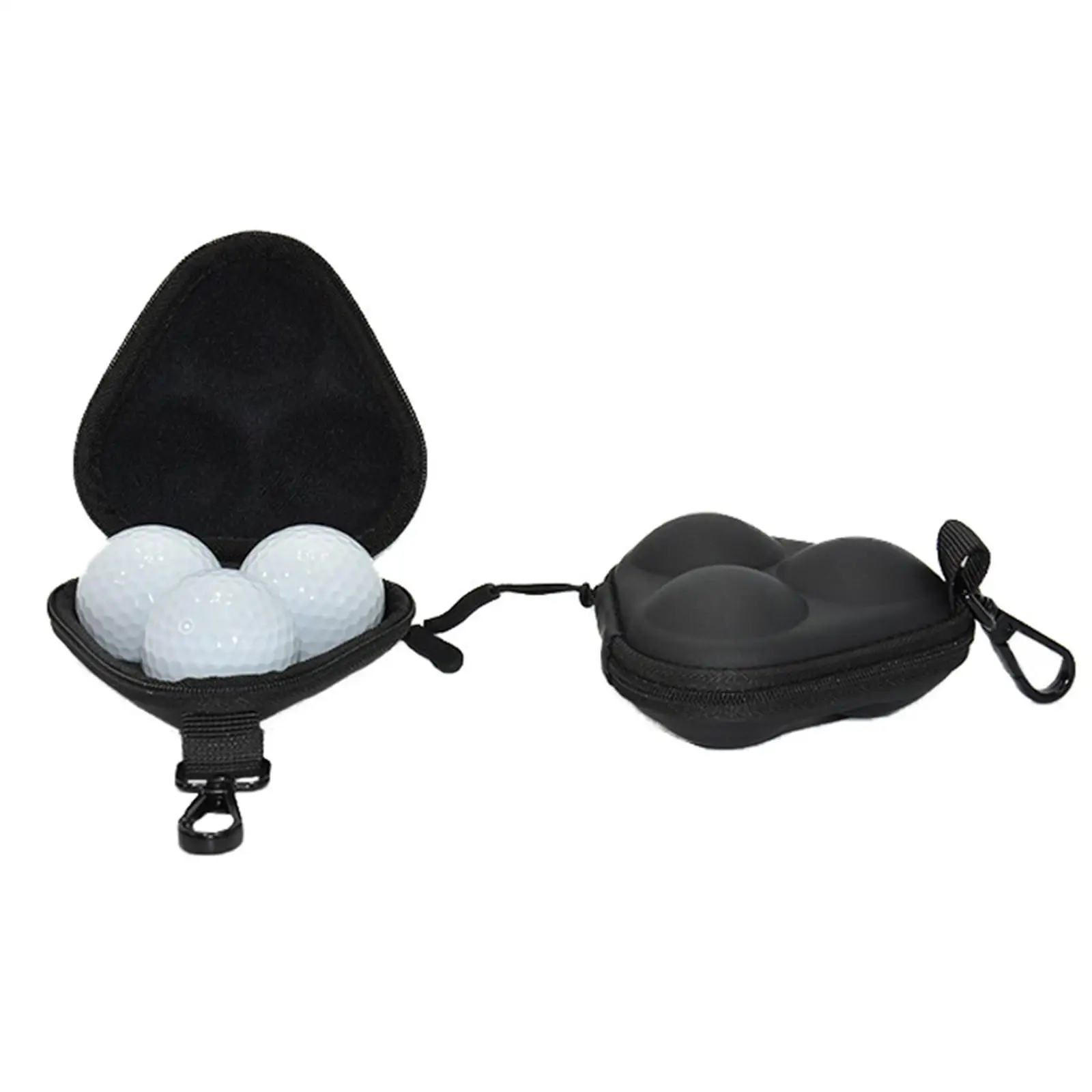 

Golf Ball Bag Golf Accessories Hard Box PU Organizer Ping Pong Balls Storage Bag for Adults Athletes Children Sports Women Men