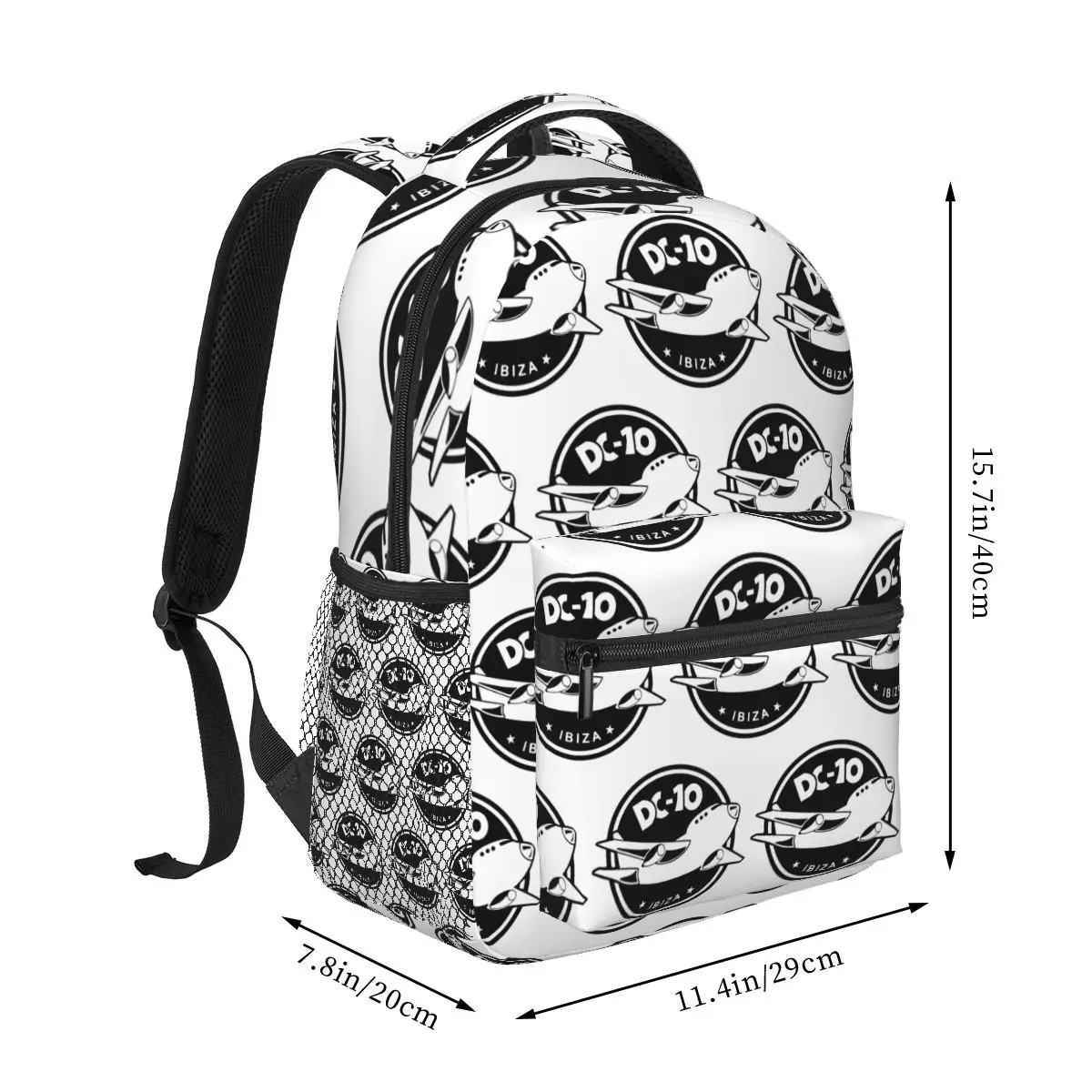 DC10 Bar Club IBIZA MODEL Backpack Hot Sale Daypack Large Capacity Children BookBag School Bag Shoulder Bags for Men Women