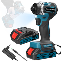 Geevorks 21V Cordless Electric Drill Brushless Motor 2 Speeds Control Modes Rechargeable Electric Screwdriver 20 Gears of Torque