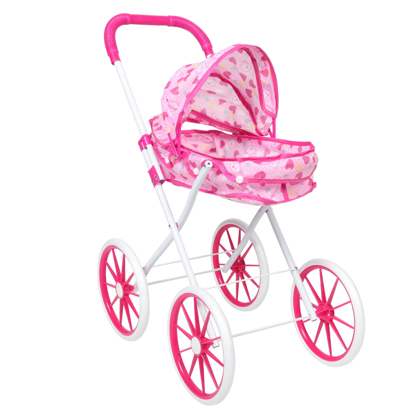 

Stroller Pretend Play Baby Toy Pushchair Toddler Toys Jogger Umbrella Model Carriage Mini for Girls