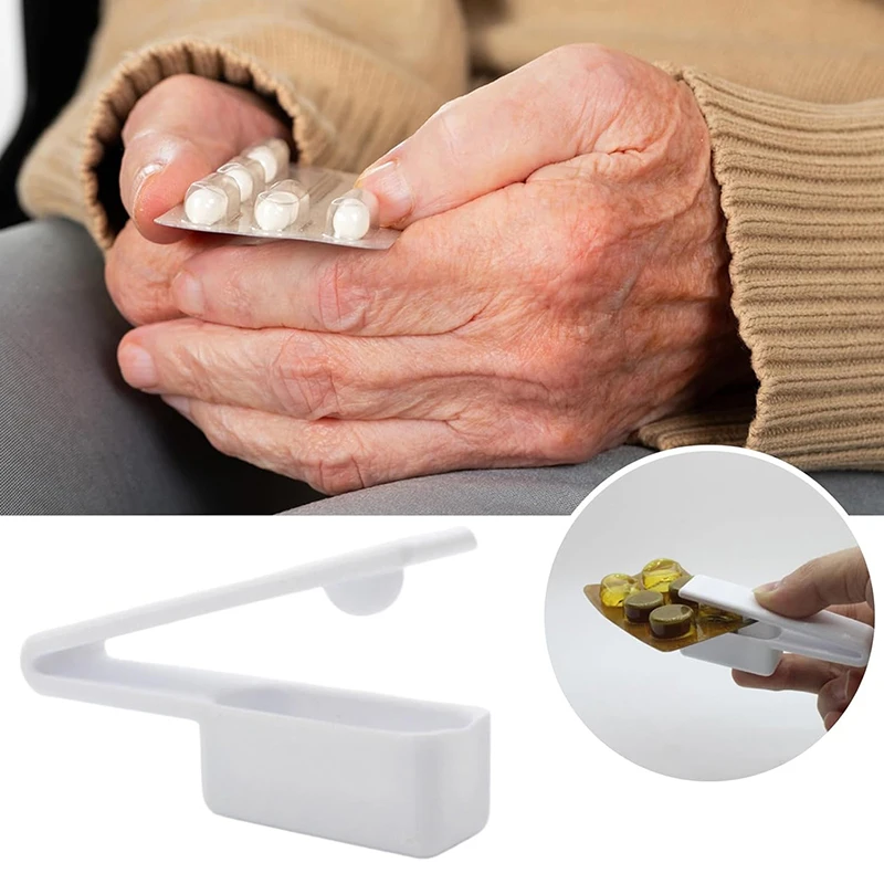 Portable Pill Taker Anti Pollution Artifact Medication Dispenser Pill Taker Cup Organizer For Vitamins Fish Oil Pill Popper Tool