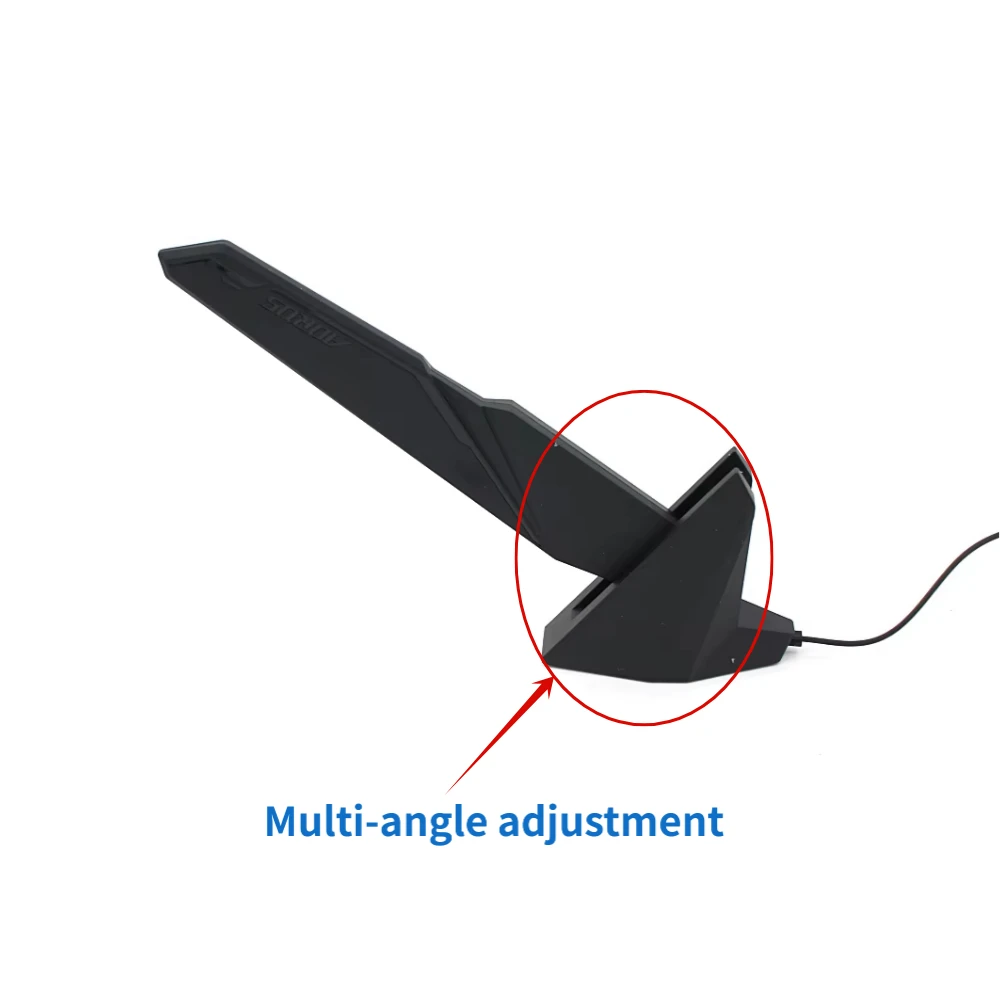 WiFi 6 2T2R Magneti Antenna 2.4G/5G/6G Tri-band Band AORUS Z390 Z370 Z490 Z590 Z690 X470 X570 X570S X570I H470 H470 RP-SMA Male - view 4