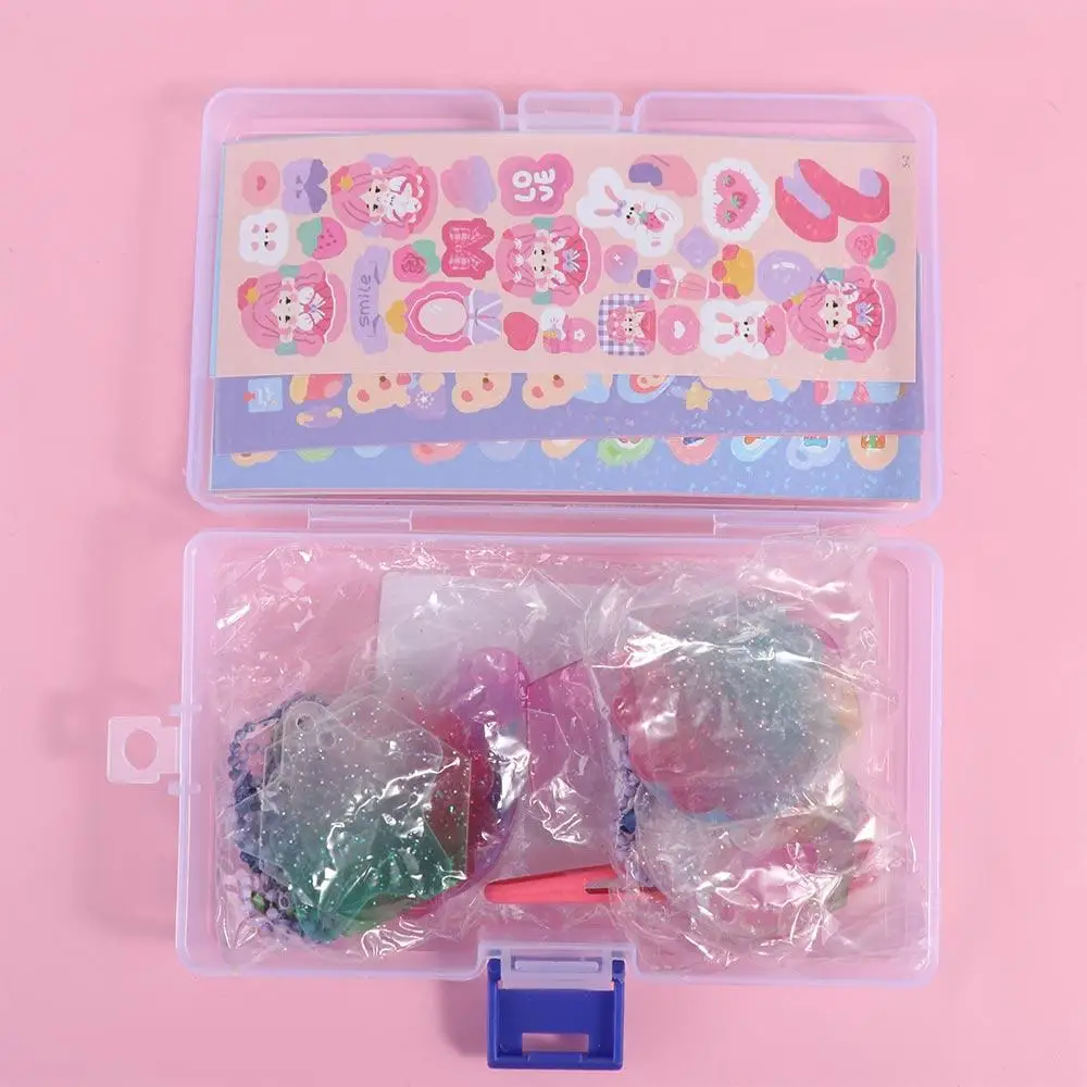 핸드 아카운트 재료 구카드 스티커 세트 구카 스티커 세트 DIY 핸드북 재료 스티커 DIY 키링 DIY 키체인 만들기 키트