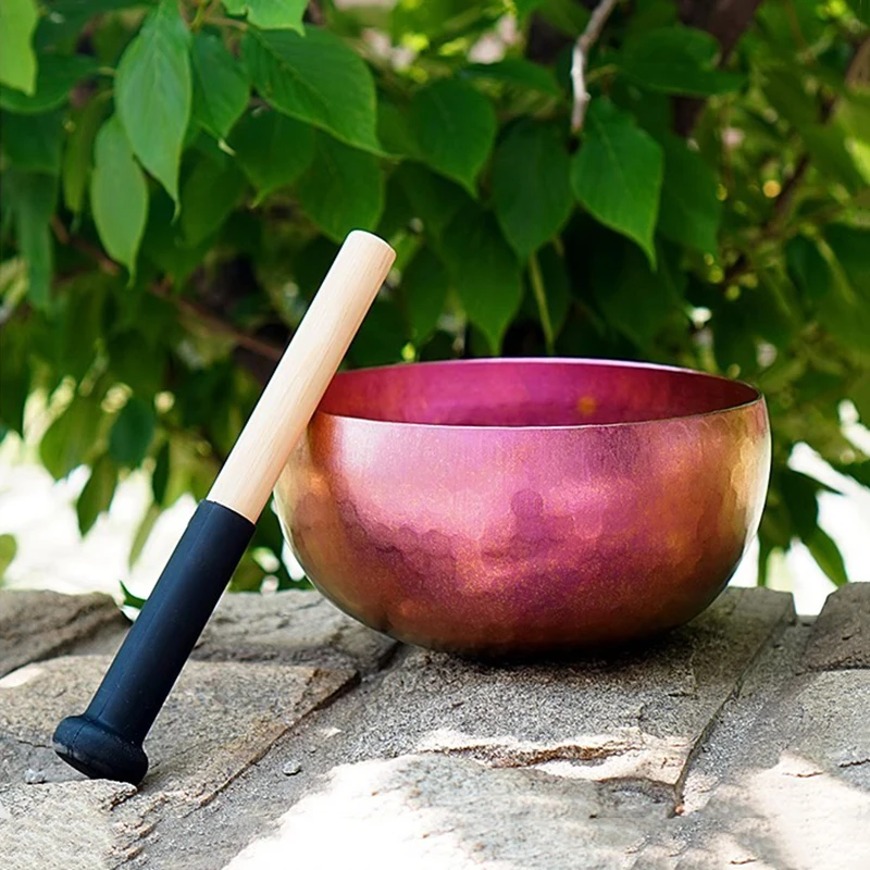 

Непальская поющая чаша для медитации, звуковая исцеляющая звуковая чаша, профессиональные поющие чаши для йоги, металлические титановые ударные инструменты