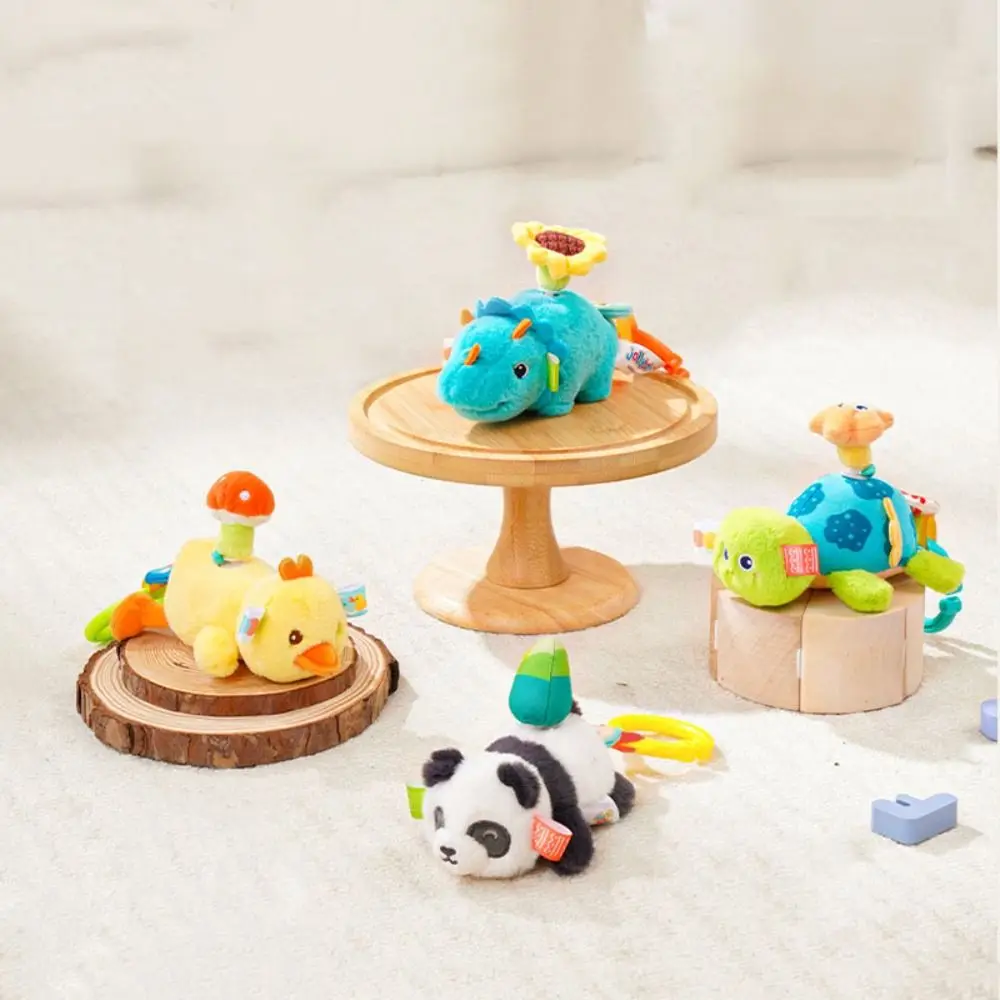 PP Cotton Turtle Spinning Plush Toys Fluffy Interactive Pulling Rope Stuffed Animal Toy Cartoon Ins Baby Hanging Rattle Toys