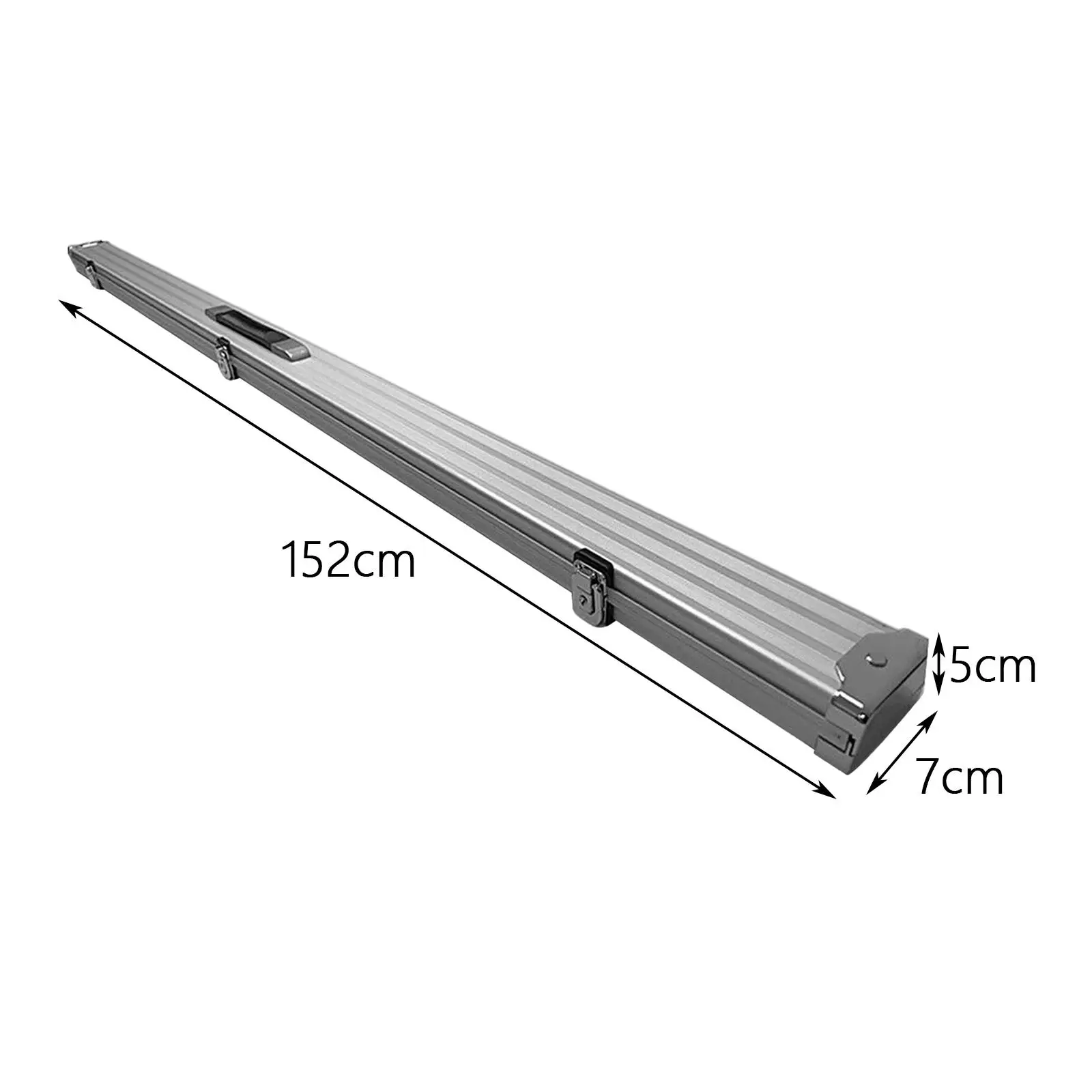 Pool Snooker Billiard Cue Hard Case Aluminium Housing Black Interior Professional Carrier Storage for Club Supplies