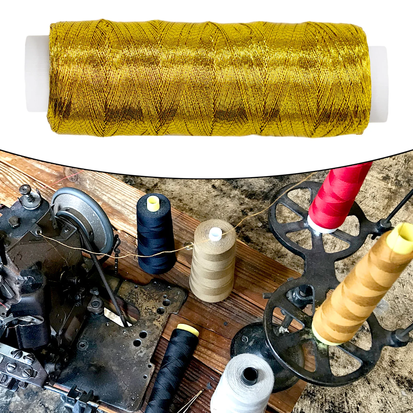 

1 Roll 200 Meters Glossy Gold Silver Thread Braided Rope Thread Embroidery Crochet Bead String DIY Bracelet Handmade Thread