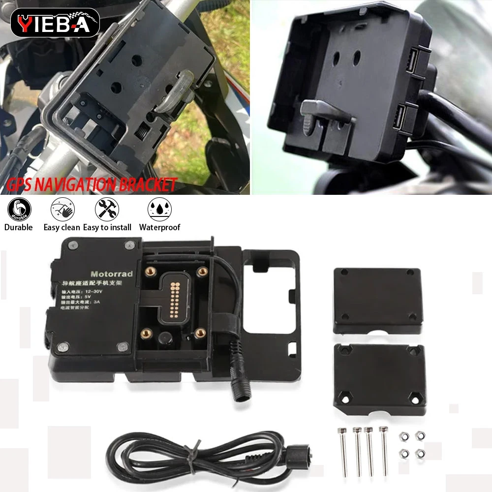 

Fit For BMW GS900 F900GS ADVENTURE F 900 GS ADV GSA 2024 2025 Mobile Phone USB Charging Holder Motorcycle GPS Navigation Bracket