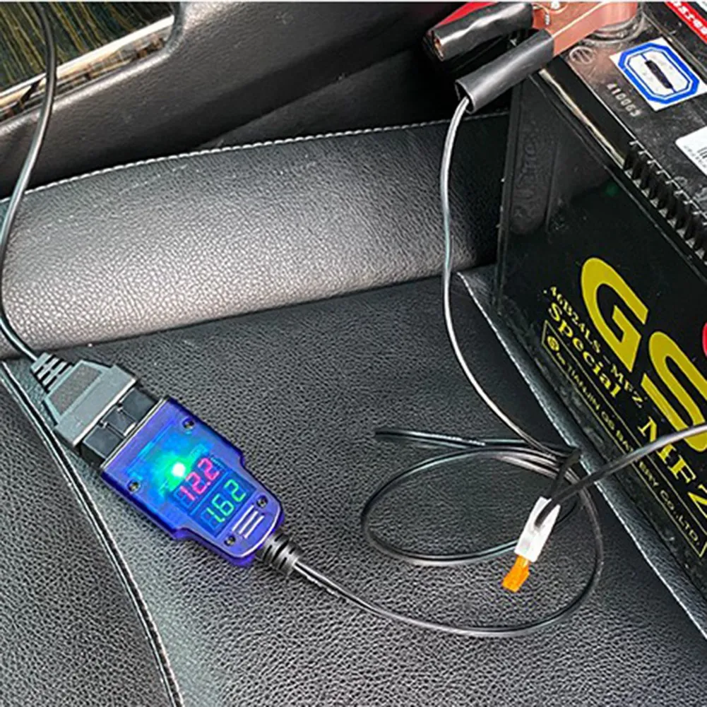 Аварийный источник питания, зажим для аккумулятора ECU, экономия памяти для OBD2 12 В, экономия памяти при отключении питания, сменный вспомогательный инструмент из АБС-пластика