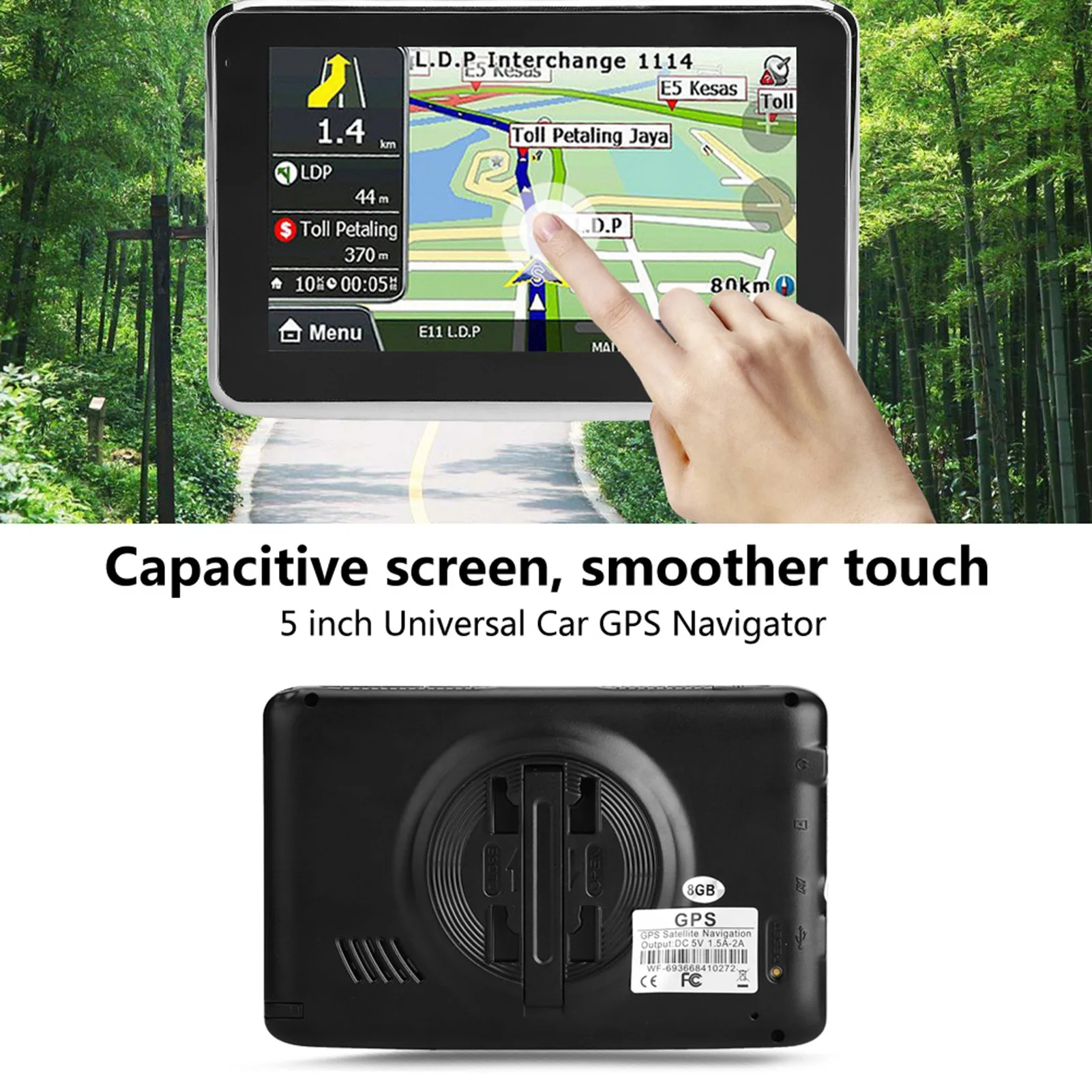 

5 Inch Car Navigator Car Radio For Universal Car GPS Navigation 8GB+256MB Multimedia Player Dual Navigation System Touch Screen
