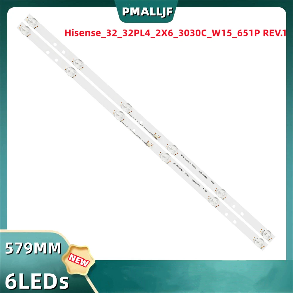 20Pcs/Set LED Strip For 32 TV Hisense 32 32PL4 2X6 3030C W15 6S1P REV.1 2017 06 03 344761000193000 LED32G200 32F2000C