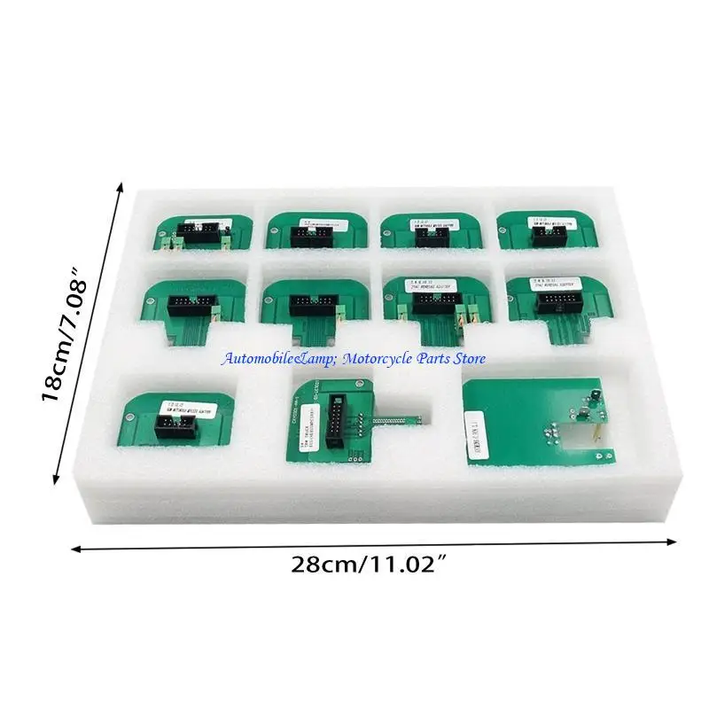 H7BD BDM 22 Pièces Adaptateurs Cadre Ajustement pour l'adaptateur d'outil réglage puce Kess KTAG EUC
