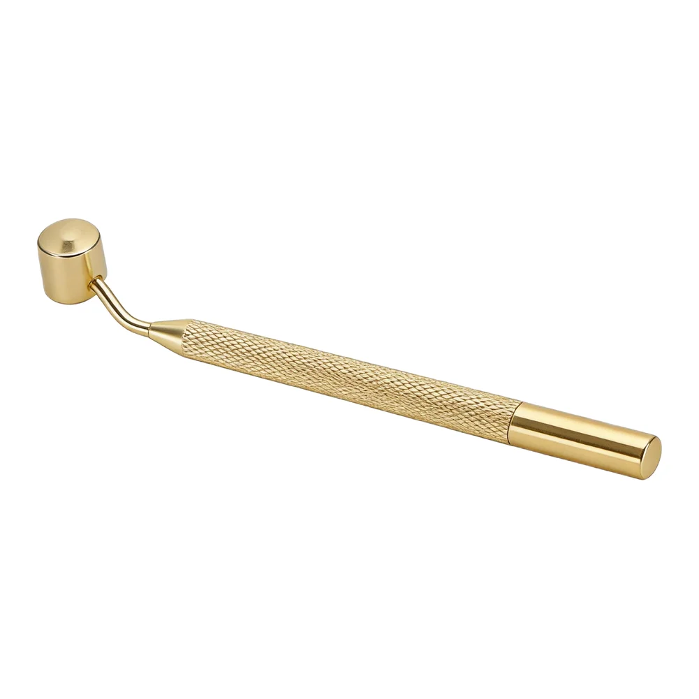 Automotive Touch-Up Paint Pen with Slant-Bar Metal Handle and Fine Tip for Restoring Finish Integrity on Damaged Panels