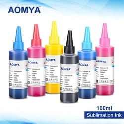 6*100ML Sublimation Ink For Epson DX5 L800 Inkjet Printers Ink Heat Press Sublimation Ink Heat Transfer to Mug Garment T-shirt