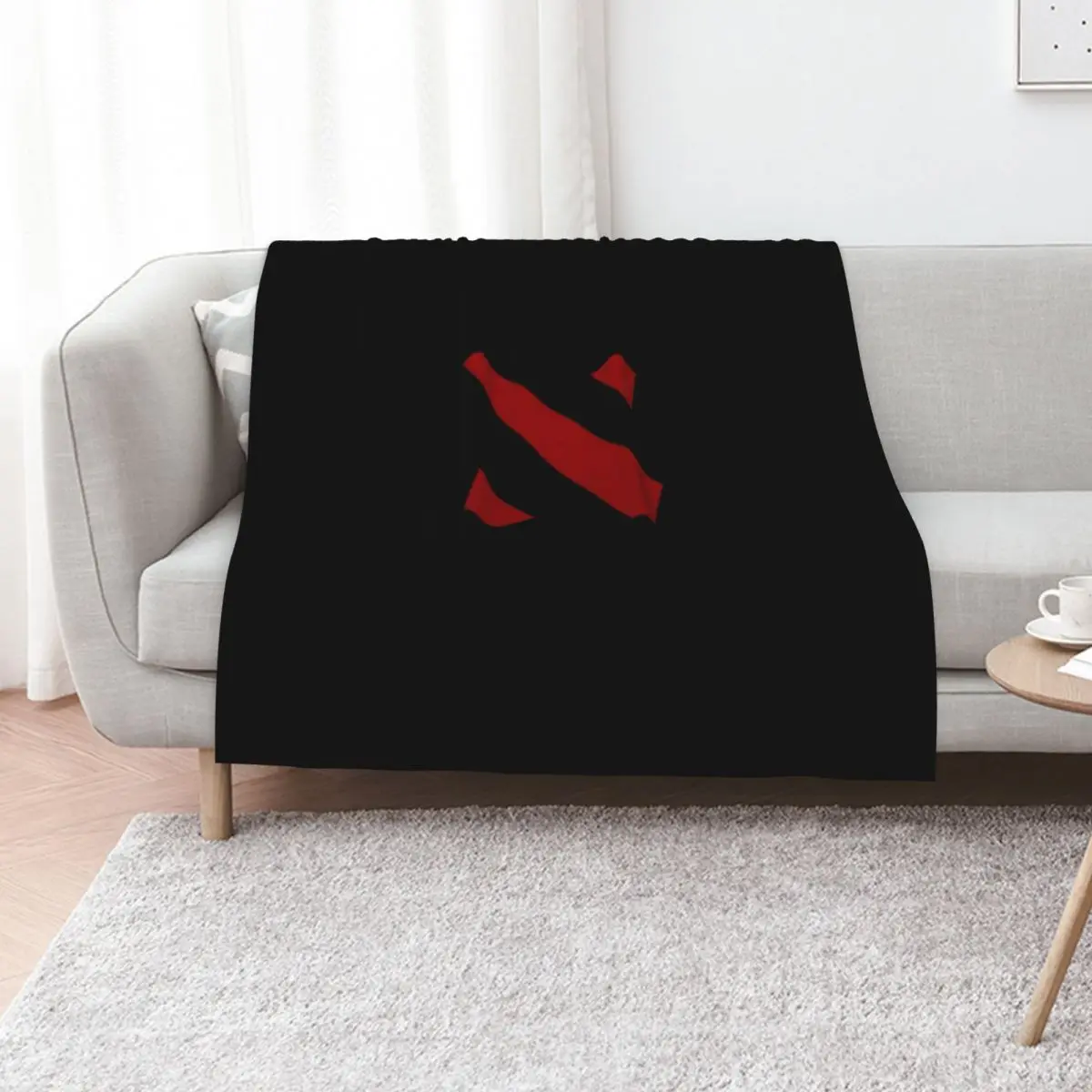 Dota 2 Left Crest Logo Throw Blanket Cozy Warm Blanket for Bed Room Decor