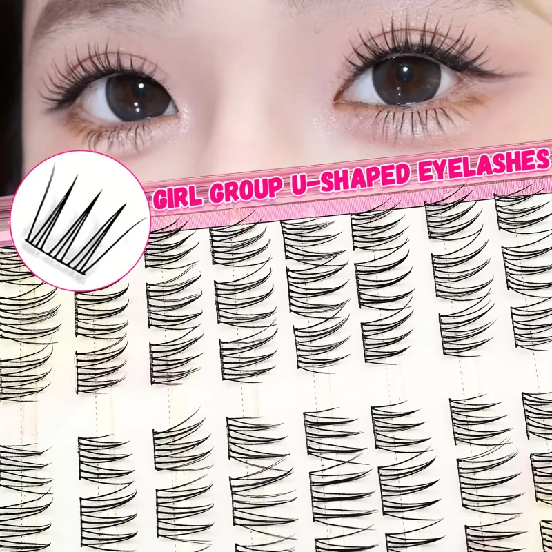 60セグメントの快適なつけまつげ ACE ナチュラルでリアルなK-POP風 再利用可能な自己粘着式つけまつげ 簡単装飾に最適