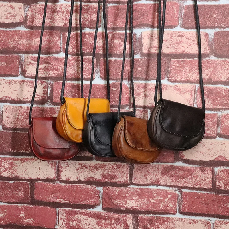 

Spring 2025 Fashion Half round Saddle Bag Women's Crossbody Shoulder Bag Stylish Trendy Quality Leather Coin Purse