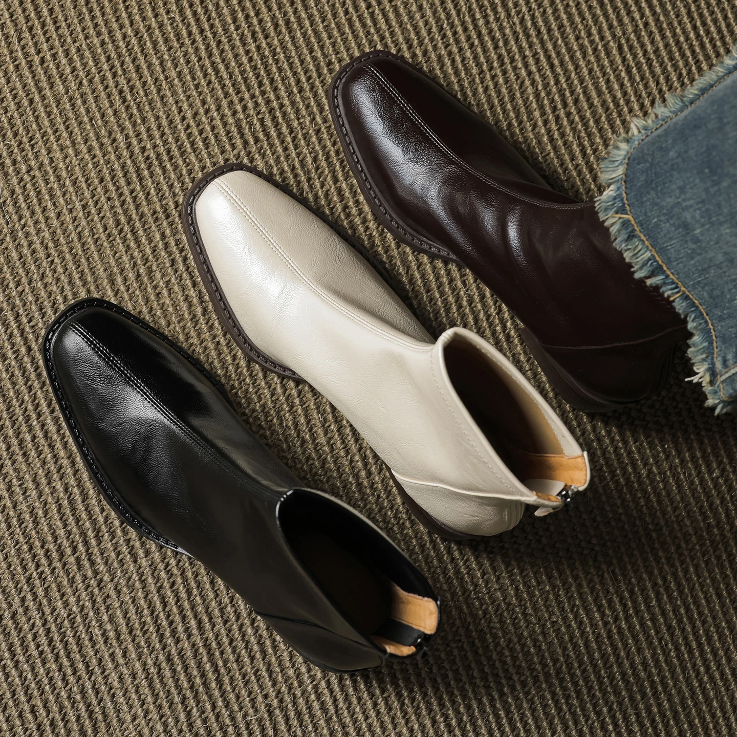 2026 new autumn winter women ankle boots 22-24.5cm stretch microfiber round toe modern boots high heel back zip skinny boots