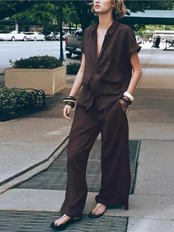 2025 جديد إمرأة Sle ort Sve irt سراويل تقليدية مستودع العمل ip Tee-acetate الألياف 00% العالمي صالح #1