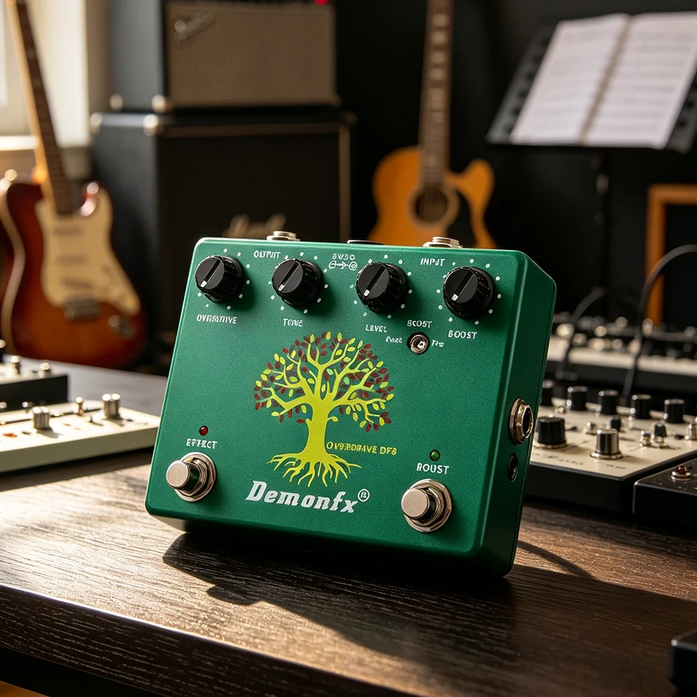 Demonfx Guitar Effect Pedal Echo Fuzz Distortion Overdrive Compressor Chorus Boost Preamp Effect Pedal view 4